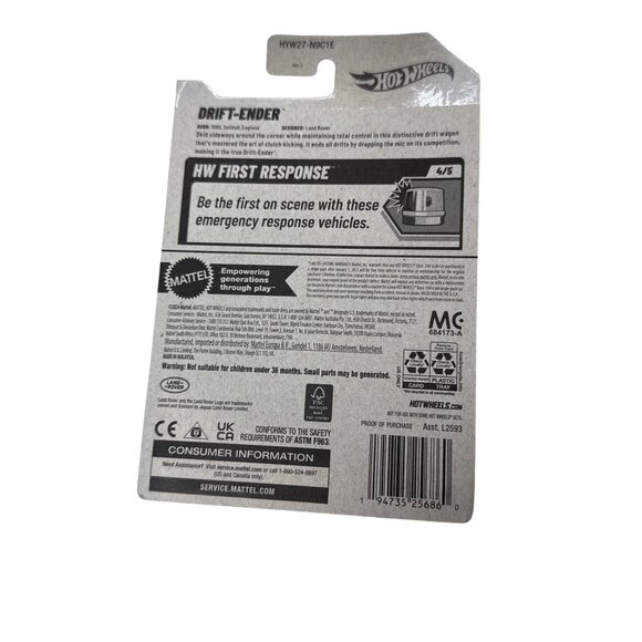 Hot Wheels Drift Ender HW First Response 2025 Blue SUV 1:64 Diecast - Picture 7 of 7